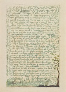 The Chimney Sweeper, plate 9 recto from 